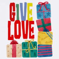 Give Love Christmas Holiday Gifts Sweatshirt