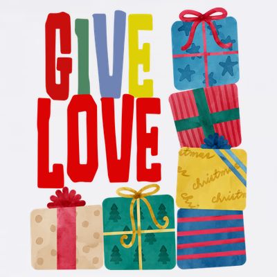 Give Love Christmas Holiday Gifts T-Shirt