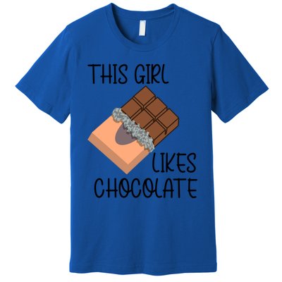 Girl Likes Chocolate Chocolatier Chocolate Lover Cool Gift Premium T-Shirt