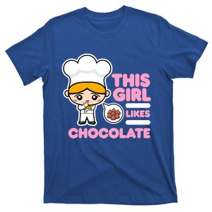 Girl Likes Chocolate Hobby Chocolate Chef Gift T-Shirt