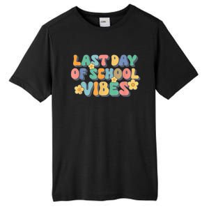 Groovy Last Day Of School Vibes Teacher Student Graduation Tall Fusion ChromaSoft Performance T-Shirt