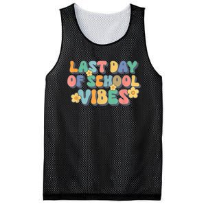 Groovy Last Day Of School Vibes Teacher Student Graduation Mesh Reversible Basketball Jersey Tank