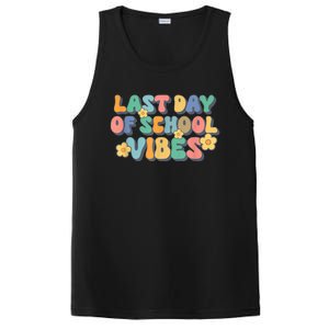 Groovy Last Day Of School Vibes Teacher Student Graduation PosiCharge Competitor Tank