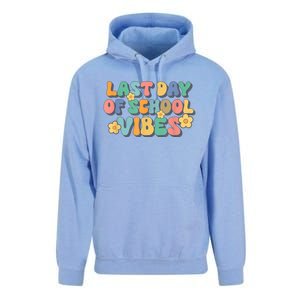 Groovy Last Day Of School Vibes Teacher Student Graduation Unisex Surf Hoodie