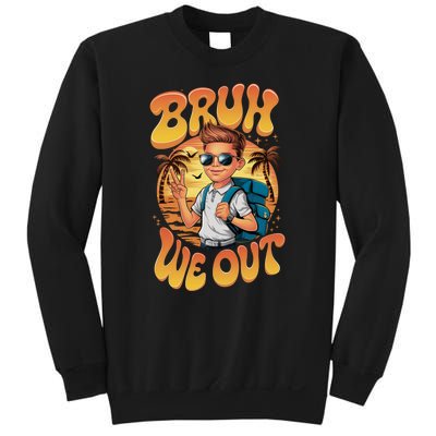 Groovy Last Day Of School Bruh We Out Sweatshirt