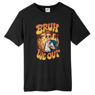 Groovy Last Day Of School Bruh We Out Tall Fusion ChromaSoft Performance T-Shirt