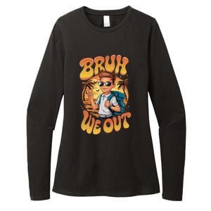 Groovy Last Day Of School Bruh We Out Womens CVC Long Sleeve Shirt