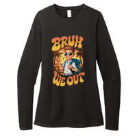 Groovy Last Day Of School Bruh We Out Womens CVC Long Sleeve Shirt