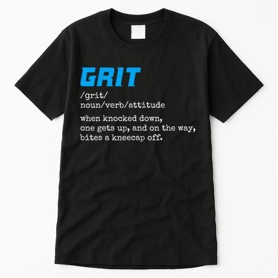 Grit Lions Definition Funny Detroit City Tall T-Shirt