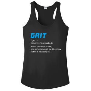 Grit Lions Definition Funny Detroit City Ladies PosiCharge Competitor Racerback Tank