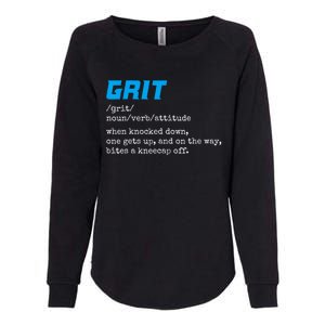 Grit Lions Definition Funny Detroit City Womens California Wash Sweatshirt