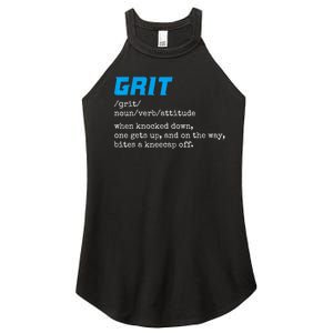 Grit Lions Definition Funny Detroit City Women's Perfect Tri Rocker Tank