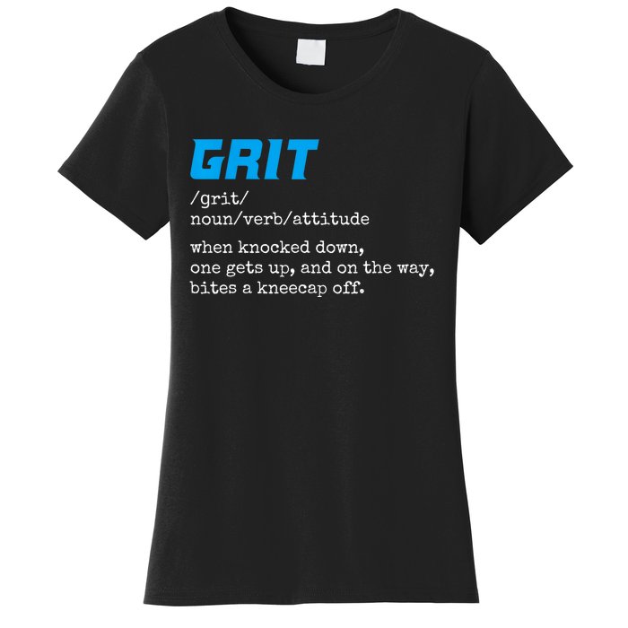 Grit Lions Definition Funny Detroit City Women's T-Shirt