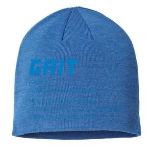 Grit Lions Definition Funny Detroit City Sustainable Beanie