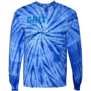 Grit Lions Definition Funny Detroit City Tie-Dye Long Sleeve Shirt