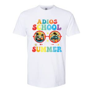 Groovy Last Day Of School Adios School Hola Summer Teacher Softstyle CVC T-Shirt