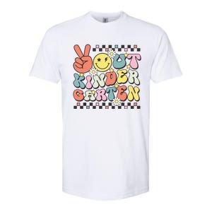 Groovy Last Day Of School Peace Out Kindergarten Softstyle CVC T-Shirt