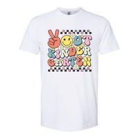 Groovy Last Day Of School Peace Out Kindergarten Softstyle CVC T-Shirt