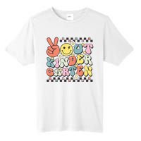 Groovy Last Day Of School Peace Out Kindergarten Tall Fusion ChromaSoft Performance T-Shirt