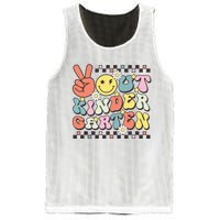 Groovy Last Day Of School Peace Out Kindergarten Mesh Reversible Basketball Jersey Tank