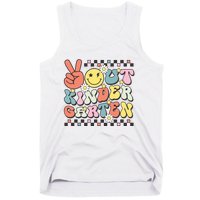 Groovy Last Day Of School Peace Out Kindergarten Tank Top