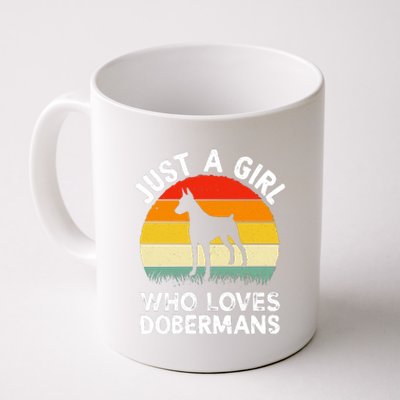 Girl Loves Dobermans Coffee Mug