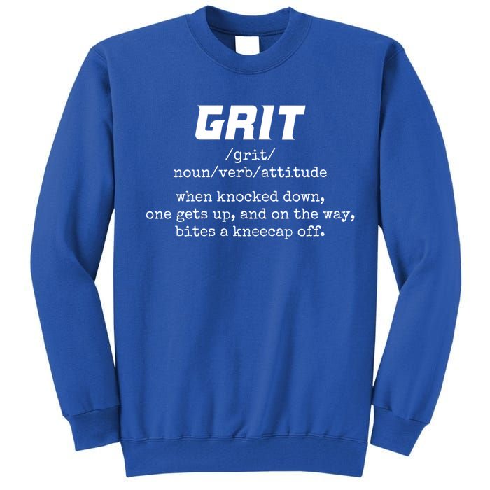 Grit Lions Definition Funny Detroit City Tall Sweatshirt