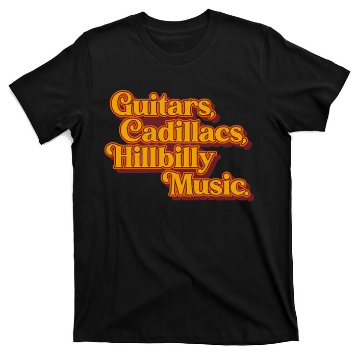 Guitars Lyrics Dwight Yoakam Tribute T-Shirt