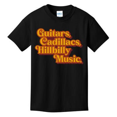 Guitars Lyrics Dwight Yoakam Tribute Kids T-Shirt