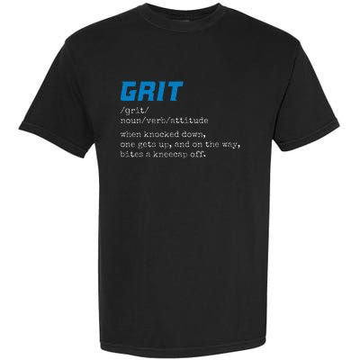 Grit Lions Definition Funny Detroit City Garment-Dyed Heavyweight T-Shirt