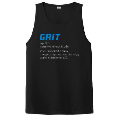 Grit Lions Definition Funny Detroit City PosiCharge Competitor Tank