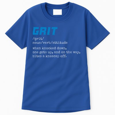 Grit Lions Definition Funny Detroit City Tall T-Shirt