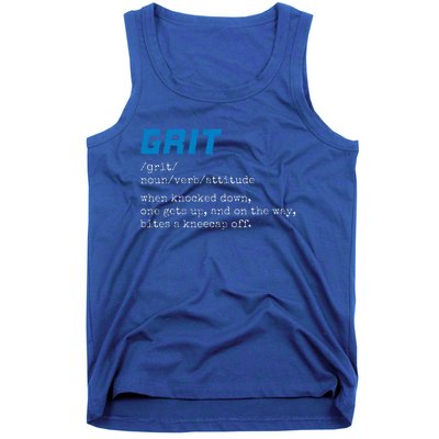 Grit Lions Definition Funny Detroit City Tank Top