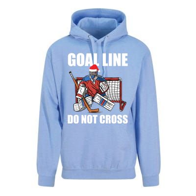 Goal Line Do Not Cross Santa Goalkeeper Christmas Goalie Gift Unisex Surf Hoodie