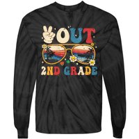 Groovy Last Day Of School Peace Out 2nd Grade Tie-Dye Long Sleeve Shirt