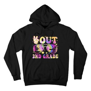 Groovy Last Day Of School Peace Out 2nd Grade Hoodie