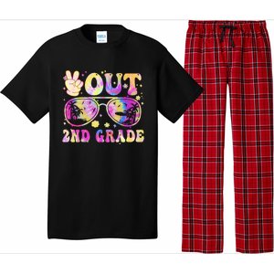 Groovy Last Day Of School Peace Out 2nd Grade Pajama Set