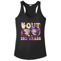 Groovy Last Day Of School Peace Out 2nd Grade Ladies PosiCharge Competitor Racerback Tank