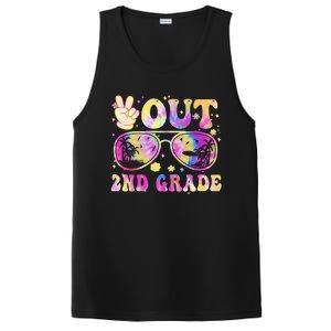 Groovy Last Day Of School Peace Out 2nd Grade PosiCharge Competitor Tank