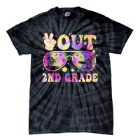 Groovy Last Day Of School Peace Out 2nd Grade Tie-Dye T-Shirt