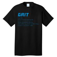 Grit Lions Definition Funny Detroit City Tall T-Shirt