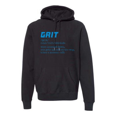 Grit Lions Definition Funny Detroit City Premium Hoodie