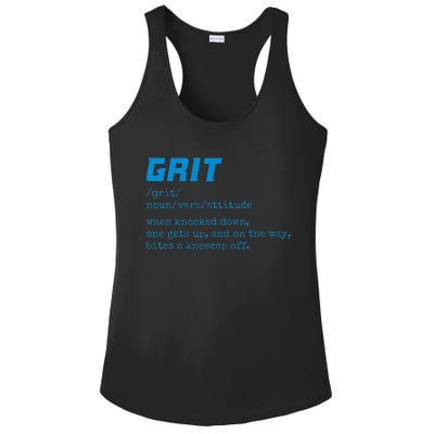 Grit Lions Definition Funny Detroit City Ladies PosiCharge Competitor Racerback Tank