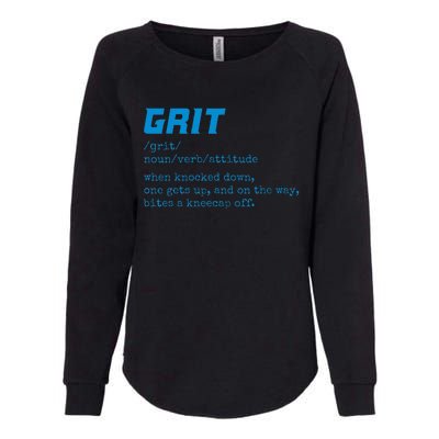 Grit Lions Definition Funny Detroit City Womens California Wash Sweatshirt