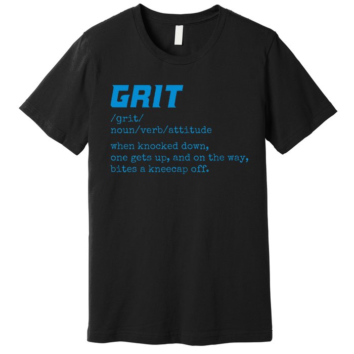 Grit Lions Definition Funny Detroit City Premium T-Shirt