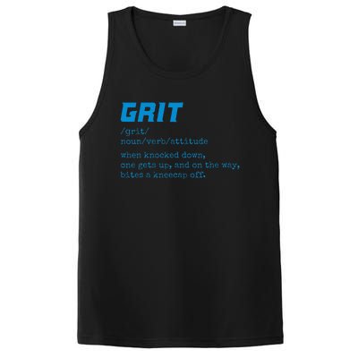 Grit Lions Definition Funny Detroit City PosiCharge Competitor Tank