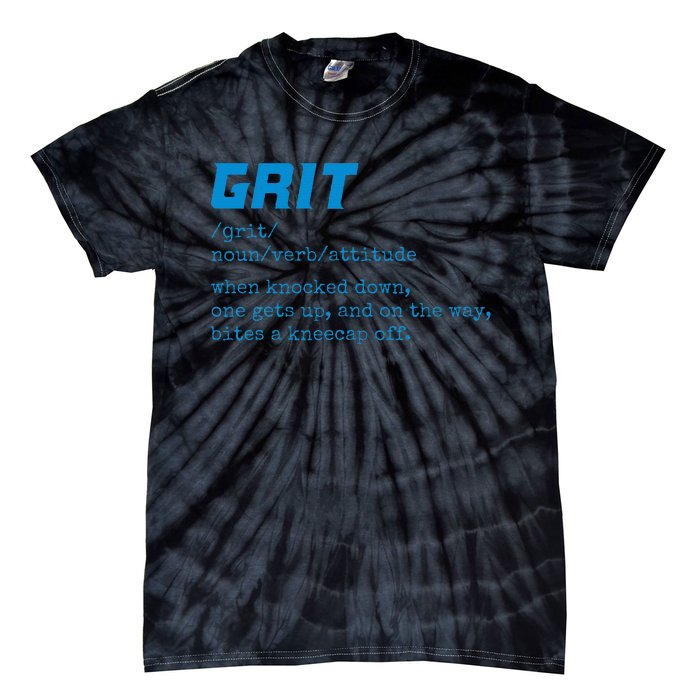 Grit Lions Definition Funny Detroit City Tie-Dye T-Shirt