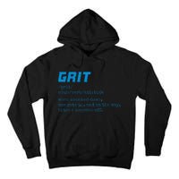 Grit Lions Definition Funny Detroit City Tall Hoodie