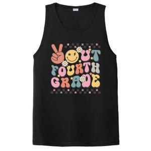 Groovy Last Day Of School 4th Grade Peace Out Fourth Grade PosiCharge Competitor Tank