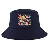 Groovy Last Day Of School 4th Grade Peace Out Fourth Grade Cool Comfort Performance Bucket Hat